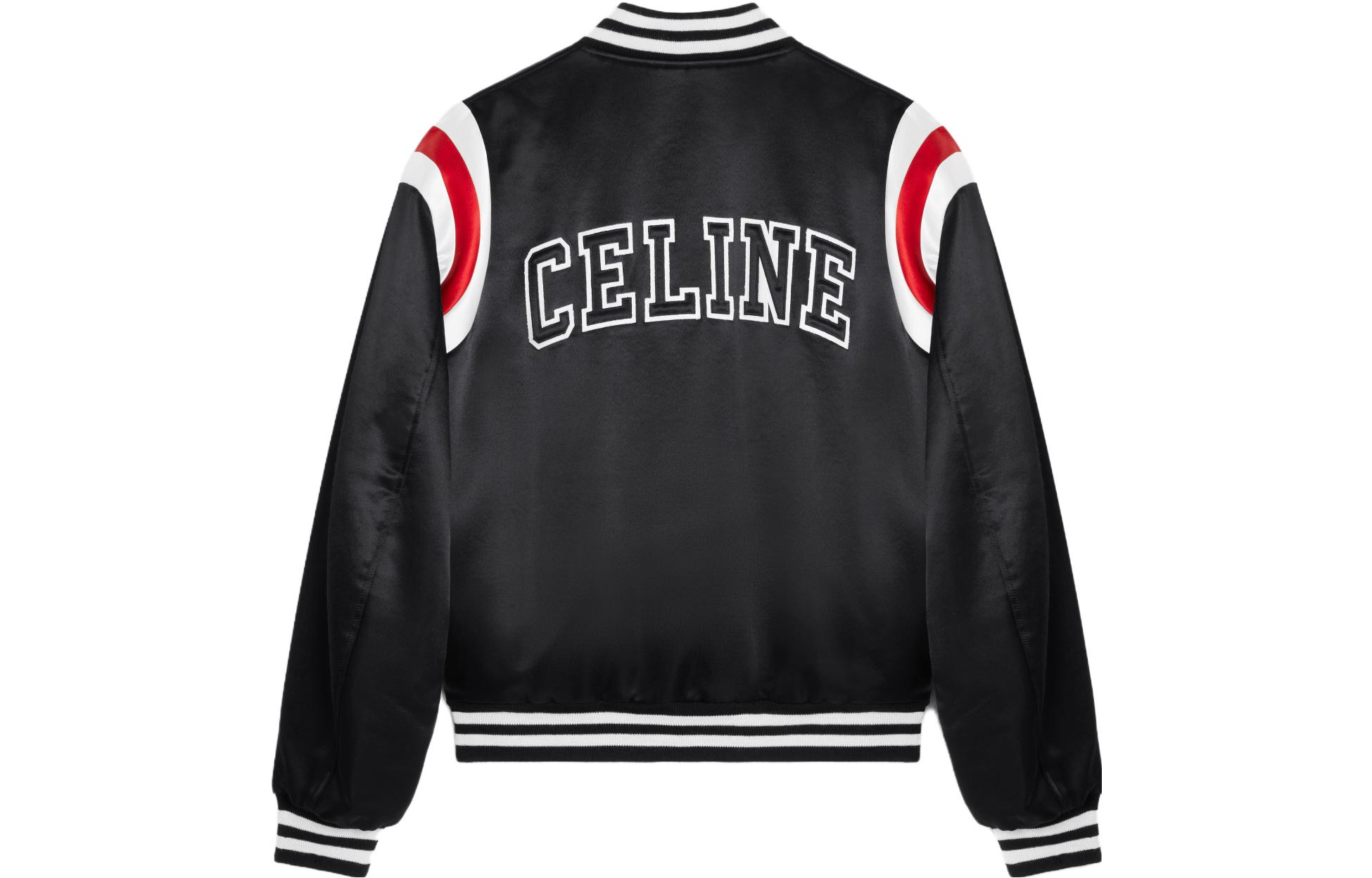 Lookbook CELINE SS23 Alphabet Print Bomber Jacket Black . 2W867532T-38NO