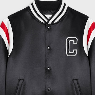 CELINE SS23 Alphabet Print Bomber Jacket Black . 2W867532T-38NO Shop CELINE SS23 Alphabet Print Bomber Jacket Black . 2W867532T-38NO