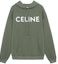 Buy CELINE SS23 Bauhaus Cetakan Huruf Hoodie Hijau Lelaki 2Y321670Q-02KF