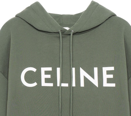 CELINE SS23 Bauhaus Cetakan Huruf Hoodie Hijau Lelaki 2Y321670Q-02KF Cheap CELINE SS23 Bauhaus Cetakan Huruf Hoodie Hijau Lelaki 2Y321670Q-02KF