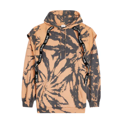 Celine SS23 Beige Hoodie with Logo Tape Detail 2Y85A333U-09TR