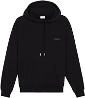 Celine SS23 Black Hoodie with Letter Print and Drawstring 2Y961670Q-38NS Celine SS23 Black Hoodie with Letter Print and Drawstring 2Y961670Q-38NS