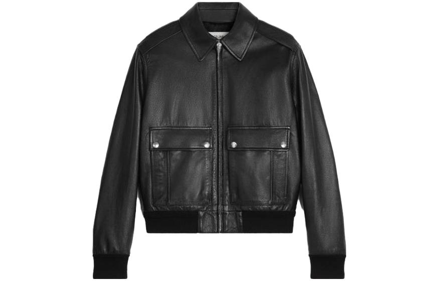 Celine SS23 Black Zip-Up Collared Long-Sleeve Jacket 2EE45280D-38NO