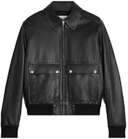 Celine SS23 Black Zip-Up Collared Long-Sleeve Jacket 2EE45280D-38NO Celine SS23 Black Zip-Up Collared Long-Sleeve Jacket 2EE45280D-38NO