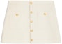 Buy CELINE SS23 Chalk White Mid-Rise Casual Skirt with Button Details. 2J638371R-01RD
