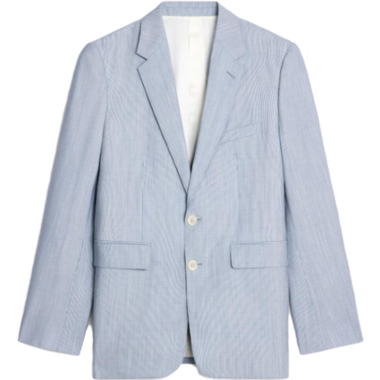 Celine SS23 Chalk White Pinstripe Blazer Jacket 2V31O850T-01CX