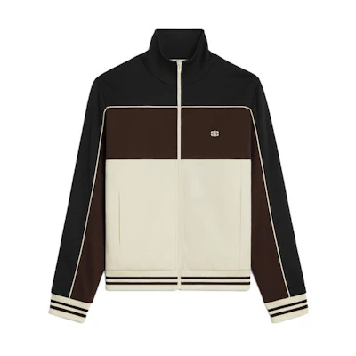 CELINE SS23 Colorblock Logo Embroidered High Neck Jacket for Men. 2Y43C121O-01ZR