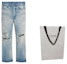 Lookbook CELINE SS23 Distressed Washed Straight-Leg Jeans for Men Blue. 2N829033S-08WT