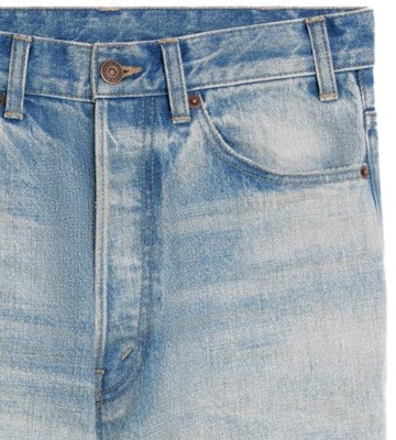 CELINE SS23 Distressed Washed Straight-Leg Jeans for Men Blue. 2N829033S-08WT Purchase CELINE SS23 Distressed Washed Straight-Leg Jeans for Men Blue. 2N829033S-08WT