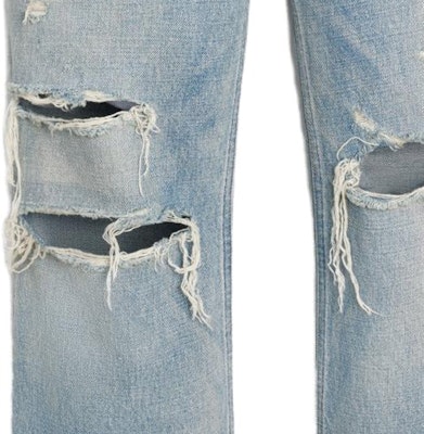CELINE SS23 Distressed Washed Straight-Leg Jeans for Men Blue. 2N829033S-08WT Sizing CELINE SS23 Distressed Washed Straight-Leg Jeans for Men Blue. 2N829033S-08WT