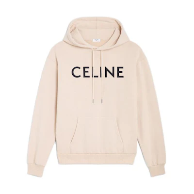 Celine SS23 Logo Embroidered Sweatshirt Champagne for Men 2Y321670Q-03HI