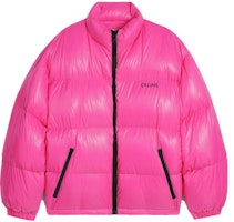Celine SS23 Logo Print Zip Jacket - Bright Pink 2W771595K-24HQ Celine SS23 Logo Print Zip Jacket - Bright Pink 2W771595K-24HQ