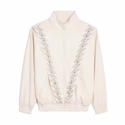 Celine SS23 Mens Rhinestone Zipper Pocket Loose Jacket Beige 2Y73A121O-01XD