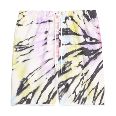 CELINE SS23 Tie-Dye Logo Embroidered Casual Shorts Men’s - Multicolor. 2Z375647V-14PX