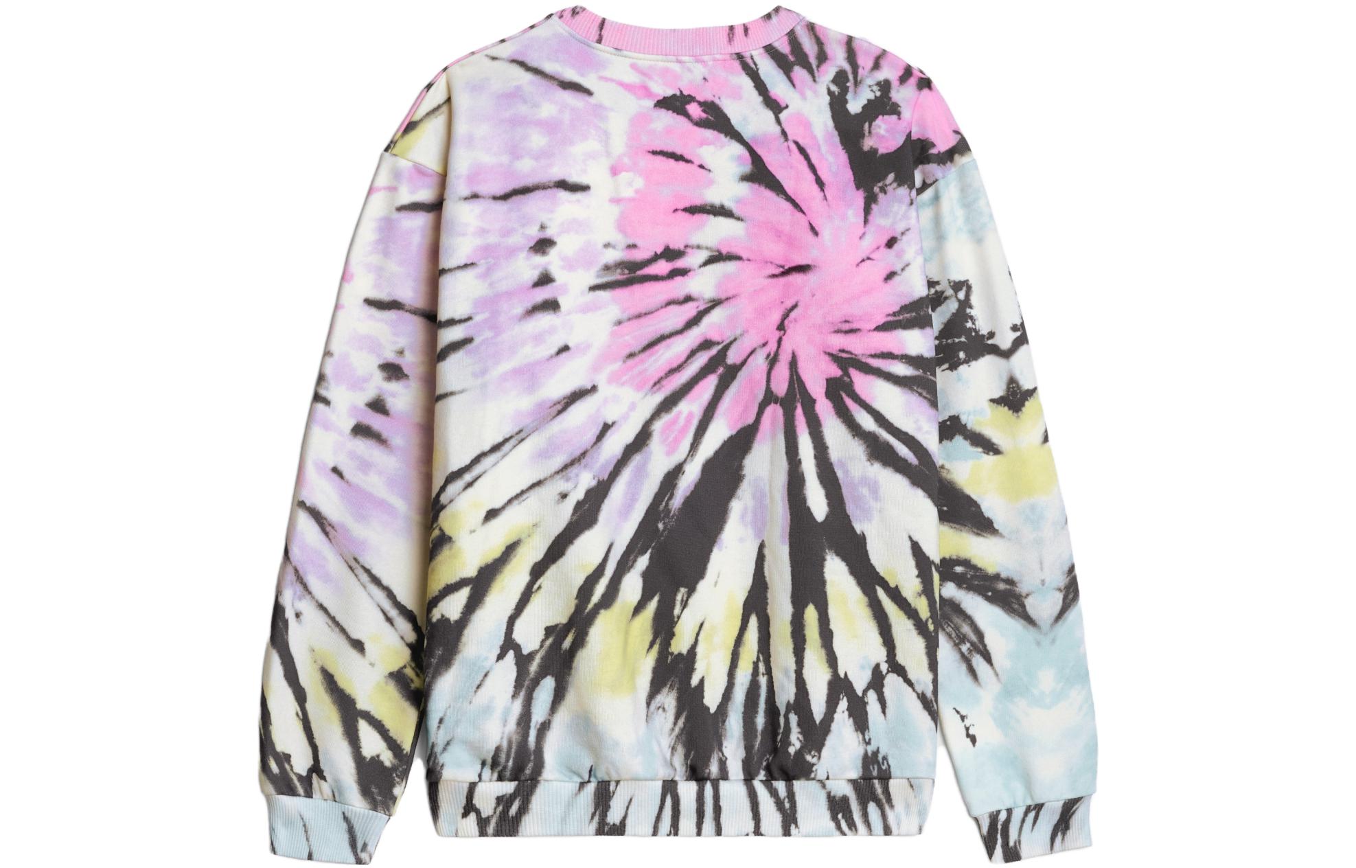 Lookbook CELINE SS23 Tie-Dye Logo Print Long Sleeve Sweatshirt Multicolor . 2Y53C647V-14PX