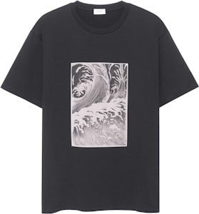 赛琳 CELINE SS23 波浪印花圆领短袖休闲T恤 黑色. 2X45F671Q-38AW Order 赛琳 CELINE SS23 波浪印花圆领短袖休闲T恤 黑色. 2X45F671Q-38AW