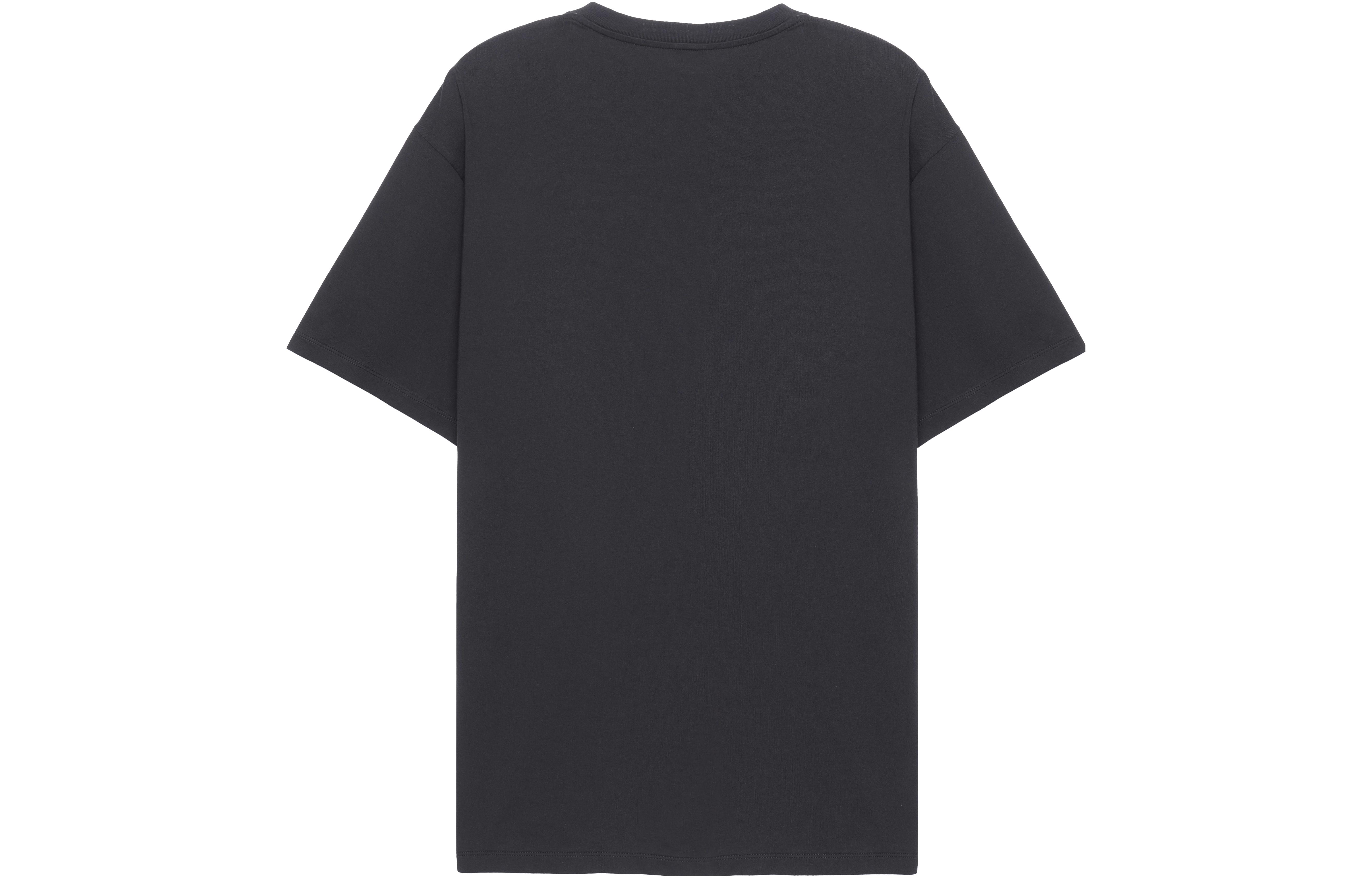 Lookbook CELINE SS23 Kaos Hitam Wave Print Crewneck Lengan Pendek Santai. 2X45F671Q-38AW