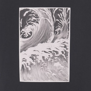 赛琳 CELINE SS23 波浪印花圆领短袖休闲T恤 黑色. 2X45F671Q-38AW Sizing 赛琳 CELINE SS23 波浪印花圆领短袖休闲T恤 黑色. 2X45F671Q-38AW