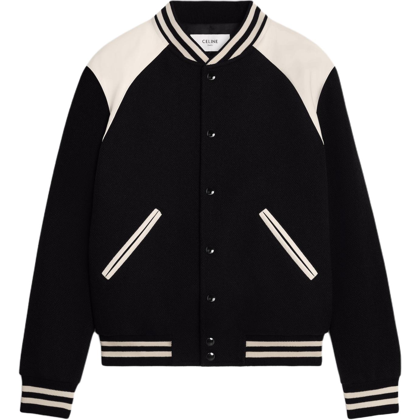 CELINE SS24  Black Color-Block Single-Breasted Casual Jacket. 2V39V896C-38NO