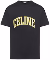 CELINE SS24 Black Letter Print Crewneck T-Shirt. 2X60L671Q-38YG CELINE SS24 Black Letter Print Crewneck T-Shirt. 2X60L671Q-38YG