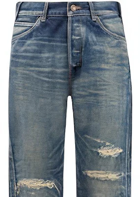 CELINE SS24 Jeans Anchos Pierna Recta Azul Desgastados 2N574664X-06UE Shop CELINE SS24 Jeans Anchos Pierna Recta Azul Desgastados 2N574664X-06UE