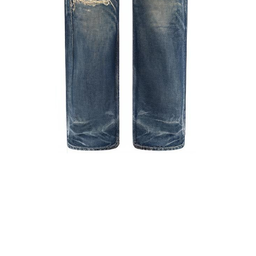 Details for CELINE SS24 Jeans Anchos Pierna Recta Azul Desgastados 2N574664X-06UE