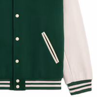 Cheap CELINE SS24 綠色條紋Logo貼布單排扣外套. 2W40C896C-30GN