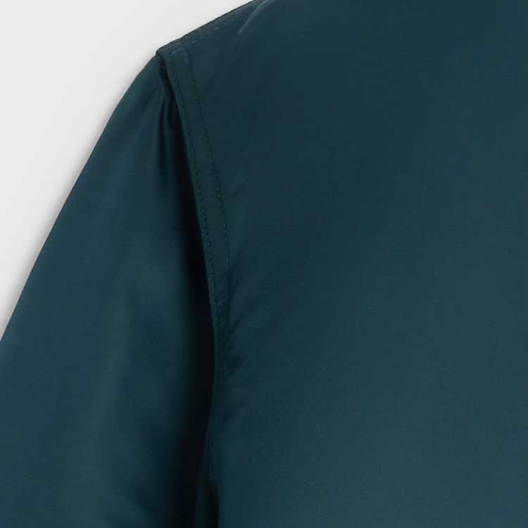 Purchase CELINE SS24 Jaket Bomber Logo Patch Kelabu-Biru 2W83A396E-07BP