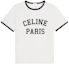 Order CELINE SS24 印花白色短袖T恤 螢光白 2X45M671Q-01NB