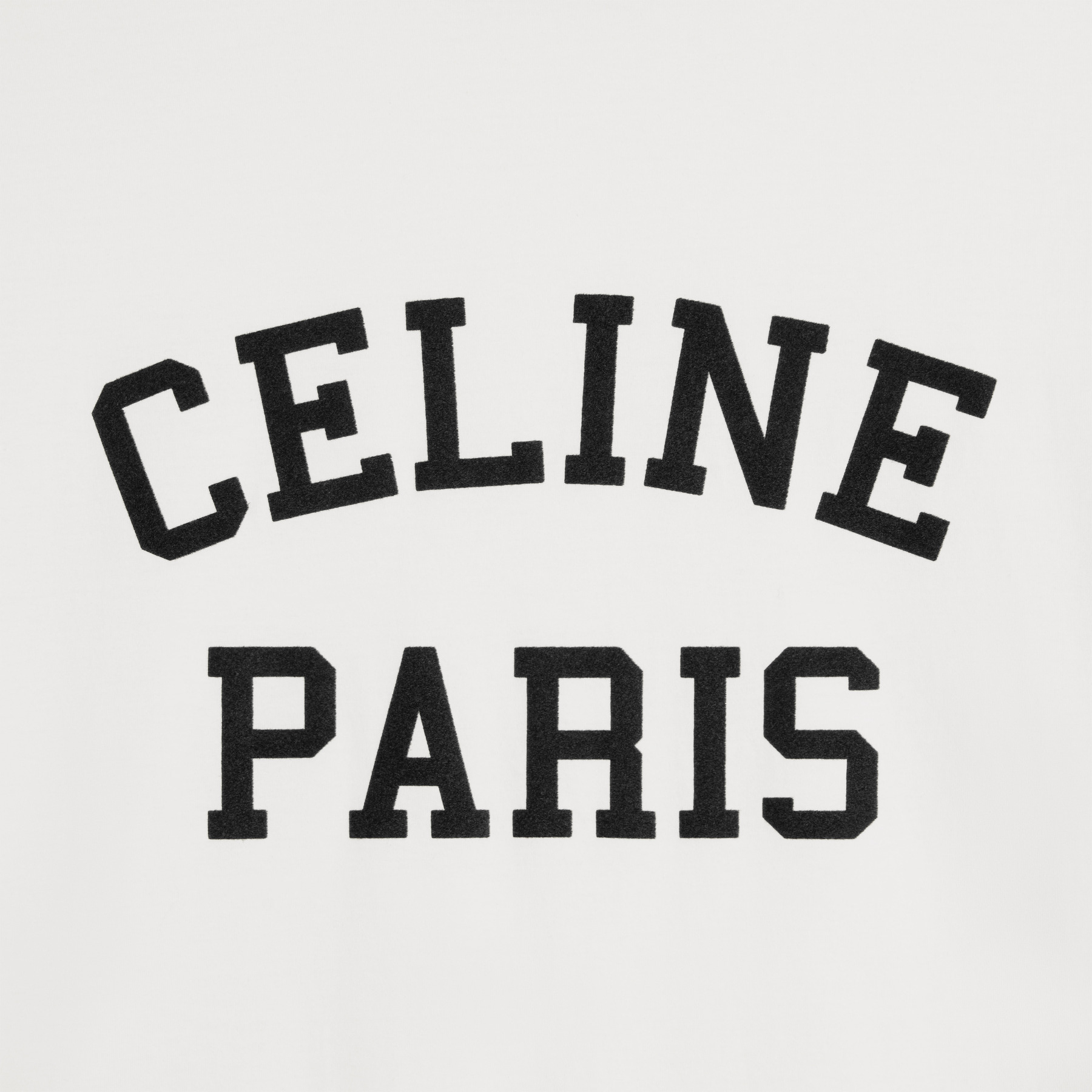 CELINE SS24  Logo Print White Short Sleeve T-Shirt Fluorescent White 2X45M671Q-01NB 圖 5