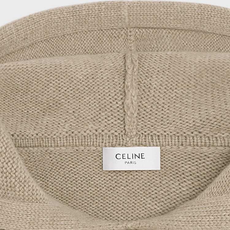 Details for 셀린느 SS24 솔리드 로고 자수 후디 샌드 베이지. 2AC87048T-03SD