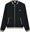 Buy セリーヌ SS24 ストライプ ベースボールカラー ジップジャケット - ブラック 2Y04H121O-BZZ8