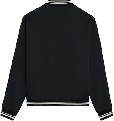 セリーヌ SS24 ストライプ ベースボールカラー ジップジャケット - ブラック 2Y04H121O-BZZ8 Lookbook セリーヌ SS24 ストライプ ベースボールカラー ジップジャケット - ブラック 2Y04H121O-BZZ8