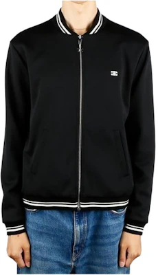 セリーヌ SS24 ストライプ ベースボールカラー ジップジャケット - ブラック 2Y04H121O-BZZ8 Shop セリーヌ SS24 ストライプ ベースボールカラー ジップジャケット - ブラック 2Y04H121O-BZZ8