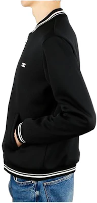 セリーヌ SS24 ストライプ ベースボールカラー ジップジャケット - ブラック 2Y04H121O-BZZ8 Purchase セリーヌ SS24 ストライプ ベースボールカラー ジップジャケット - ブラック 2Y04H121O-BZZ8