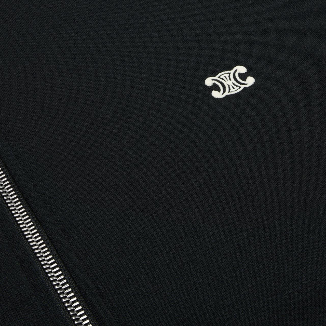 CELINE SS24  Striped Baseball Collar Zip Jacket - Black 2Y04H121O-BZZ8 圖 7