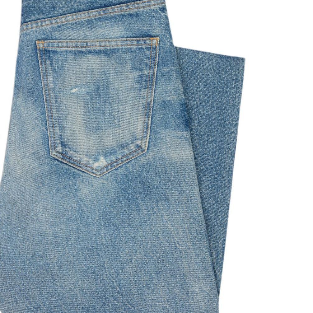 Purchase CELINE SS24黎明色水洗直筒牛仔裤带侧拉链口袋 2N574662X-08LI