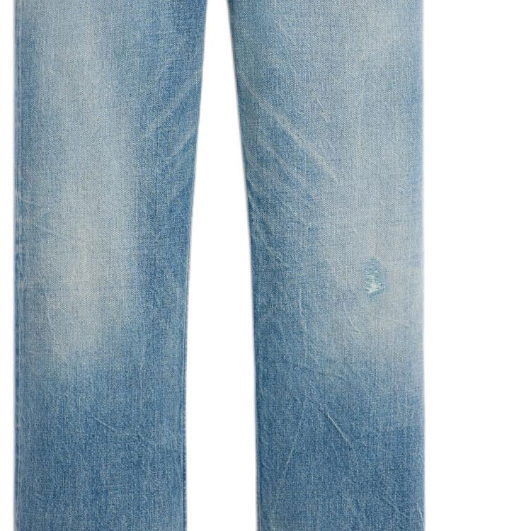 Cheap CELINE SS24黎明色水洗直筒牛仔裤带侧拉链口袋 2N574662X-08LI