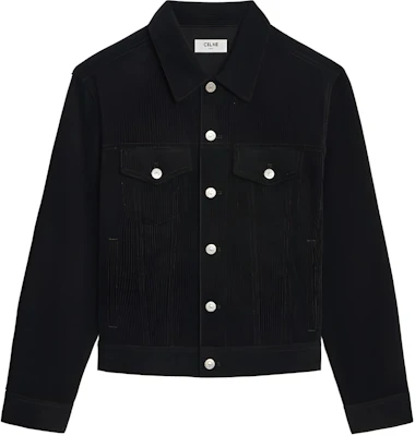 Celine SS24 Jaket Kasual Hitam Lengan Panjang Rekaan Single-Breasted 2Q757665W-08LH Buy Celine SS24 Jaket Kasual Hitam Lengan Panjang Rekaan Single-Breasted 2Q757665W-08LH