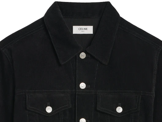 Celine SS24 Jaket Kasual Hitam Lengan Panjang Rekaan Single-Breasted 2Q757665W-08LH Purchase Celine SS24 Jaket Kasual Hitam Lengan Panjang Rekaan Single-Breasted 2Q757665W-08LH