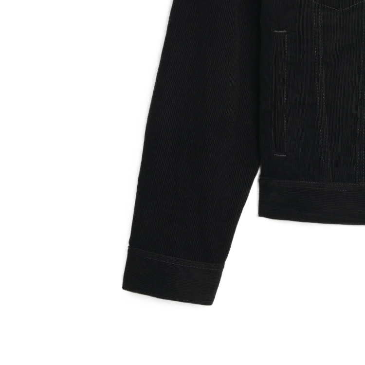 Details for Celine SS24 Jaket Kasual Hitam Lengan Panjang Rekaan Single-Breasted 2Q757665W-08LH