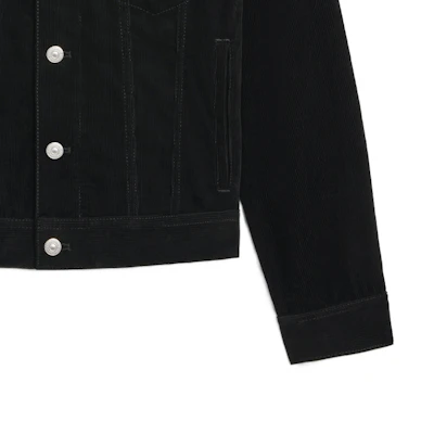 Celine SS24 Jaket Kasual Hitam Lengan Panjang Rekaan Single-Breasted 2Q757665W-08LH Sizing Celine SS24 Jaket Kasual Hitam Lengan Panjang Rekaan Single-Breasted 2Q757665W-08LH