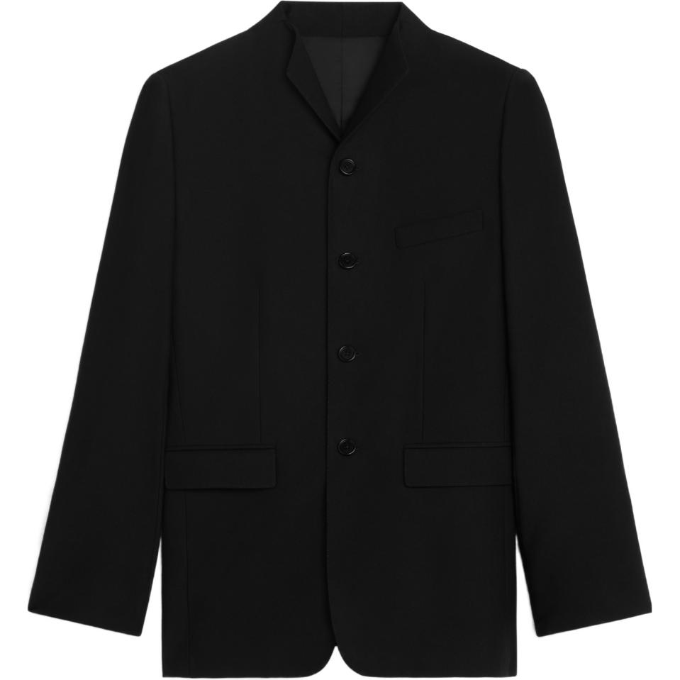 Celine SS24 Black Single-Breasted Long-Sleeve Jacket 2V69W092D-38N0