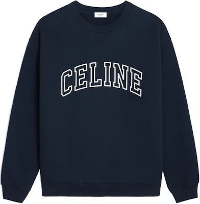 Celine SS24 藍色字母印花圓領長袖運動衫 2Y05G670Q-07TZ Buy Celine SS24 藍色字母印花圓領長袖運動衫 2Y05G670Q-07TZ