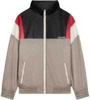 Celine SS24 Colorblock Logo Embroidered Loose High-Neck Jacket Multicolor 2W51B052I-01AG Celine SS24 Colorblock Logo Embroidered Loose High-Neck Jacket Multicolor 2W51B052I-01AG