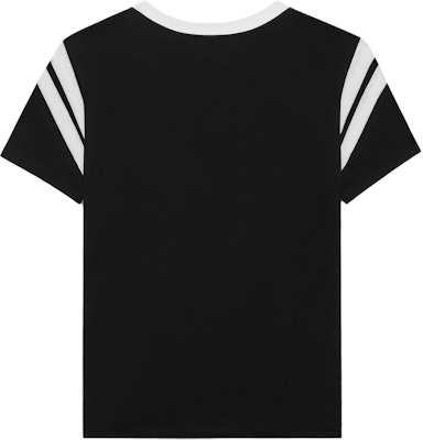 CELINE SS24 Contrast Logo Embroidered Crewneck T-Shirt Black Tee 2X30O671Q-38AW Lookbook CELINE SS24 Contrast Logo Embroidered Crewneck T-Shirt Black Tee 2X30O671Q-38AW