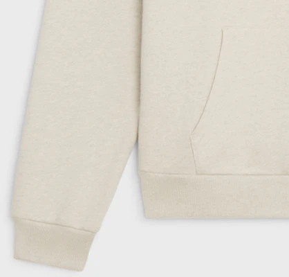 CELINE SS24 男士標誌印花米色連帽衫 2Y321765N-01CB Sizing CELINE SS24 男士標誌印花米色連帽衫 2Y321765N-01CB