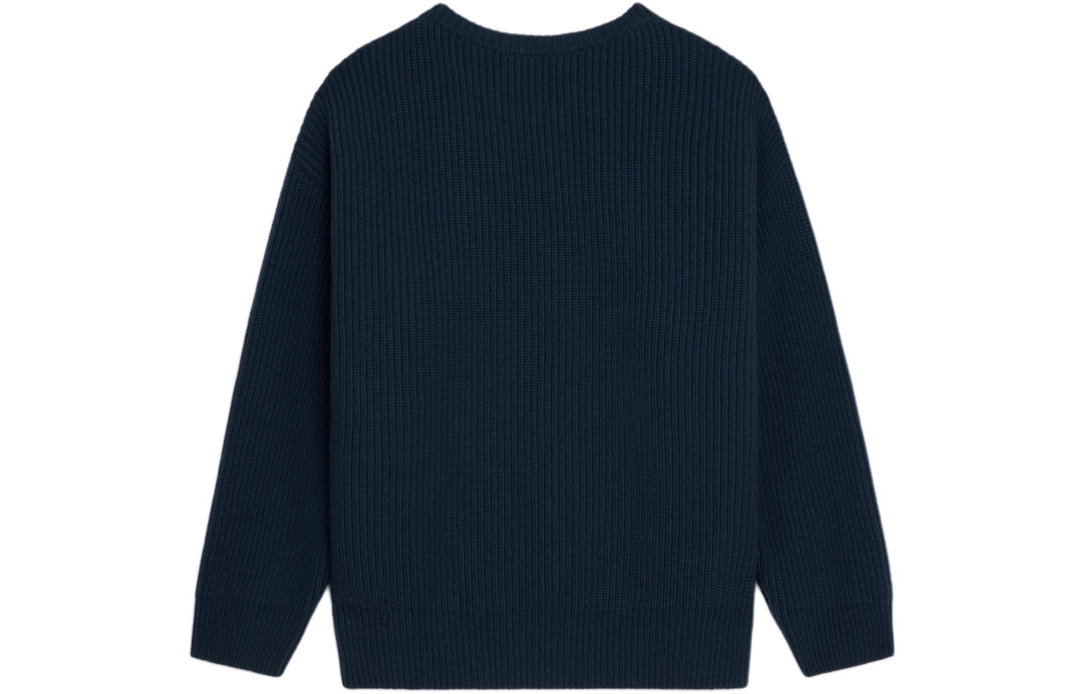 Lookbook セリーヌ SS24 ネイビーブルー 刺繍ロゴ オーバーサイズクルーネックセーター 2AW9A311Y-07MR