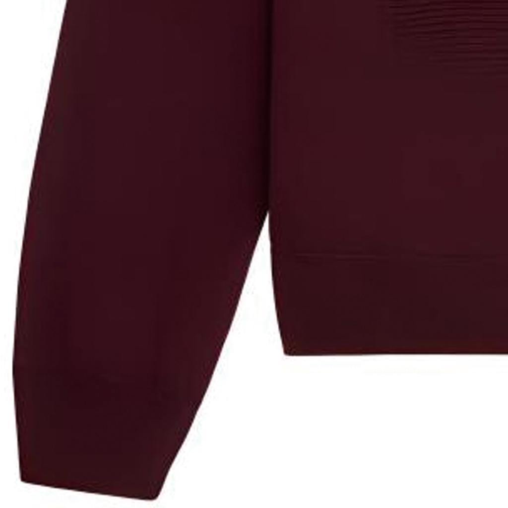 Details for CELINE SS24 纯色刺绣标志毛衣 - 酒红色 2AH80322U-28BD