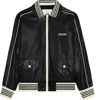 Celine SS24 Striped Letter Print Zip-Up Casual Jacket Black 2W973661V-38NO Celine SS24 Striped Letter Print Zip-Up Casual Jacket Black 2W973661V-38NO